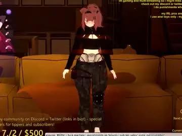 puppyinu — Next Prize Level at: 1 goal (5 minute control link + 10 squats/spankies) -- anal addicted gamer <3 #lovense #anime #hentai #anal #gamergirl