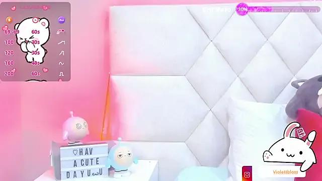 StripChat Violettbloss  is Freechat  Violettbloss — rub ass + two fingers in ass + doggy